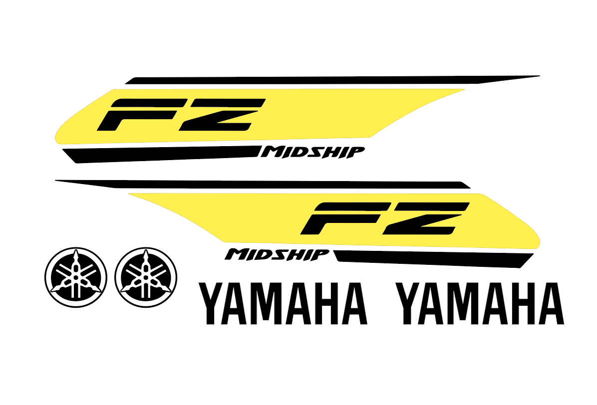 Sticker, Calcomania Para Tanque: Yamaha Fz Midship