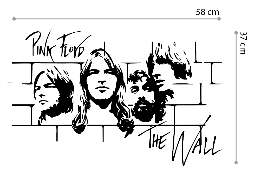Pink Floyd Vinil decorativo