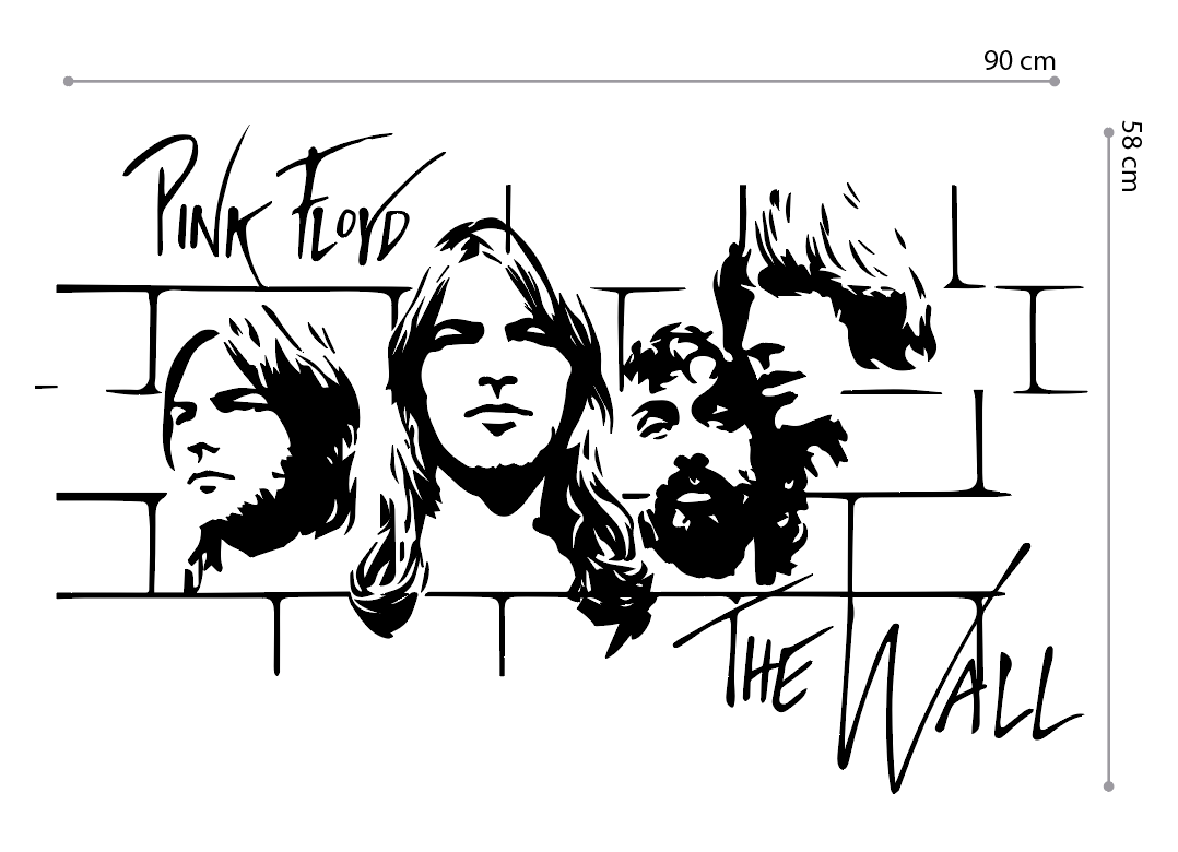 Pink Floyd Vinil decorativo