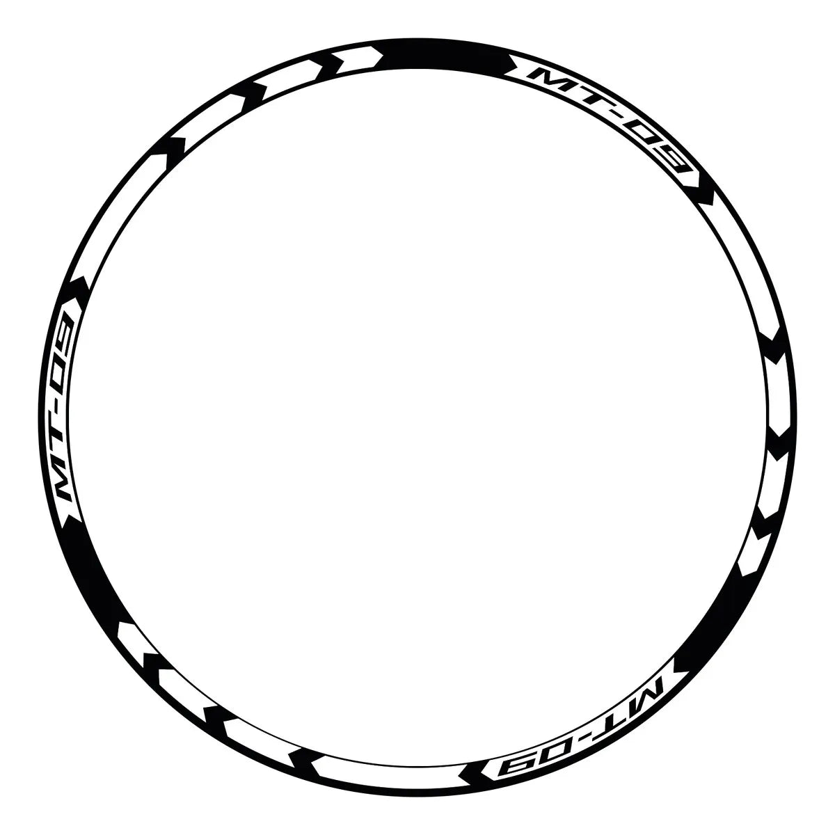 Stickers Calcomanias Reflejantes Para Rin Moto Yamaha Mt 09