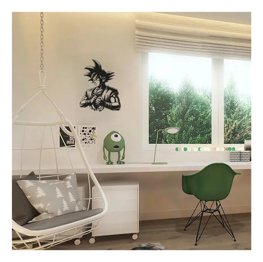 Sticker Calcomania Goku Dragon Ball Z Anime Manga Negro