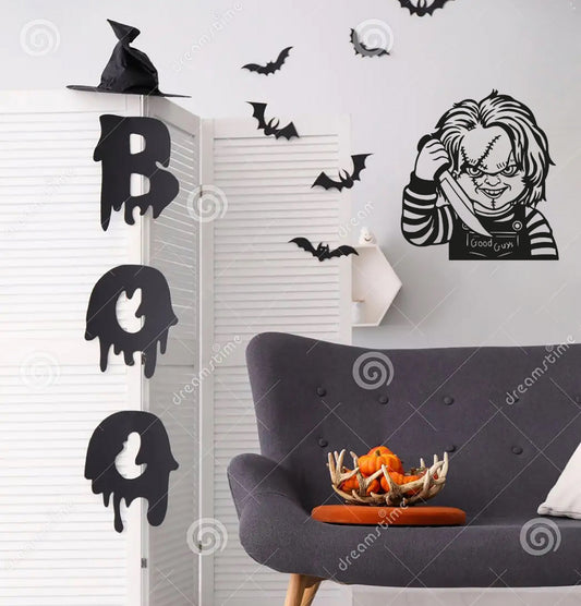 Sticker Chuky Halloween, Día De Muertos Decorativo Vinil