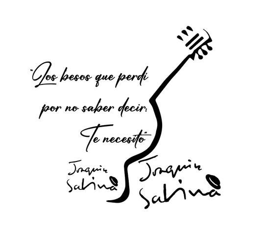 Vinil decorativo Joaquín Sabina Frases