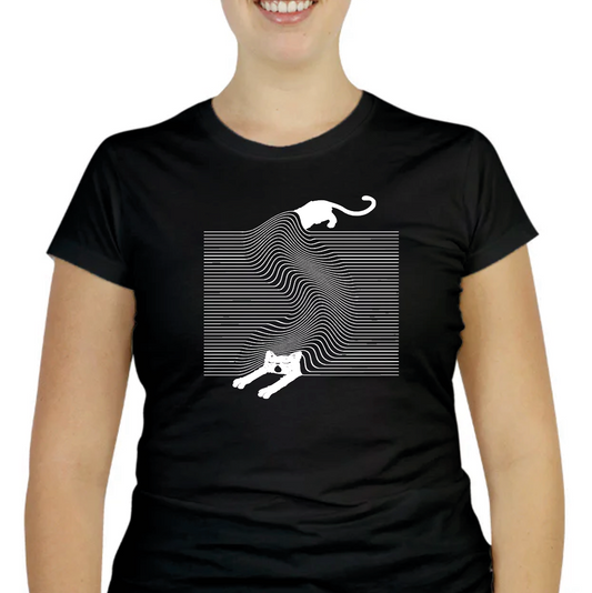 playera manga corta gato unisex
