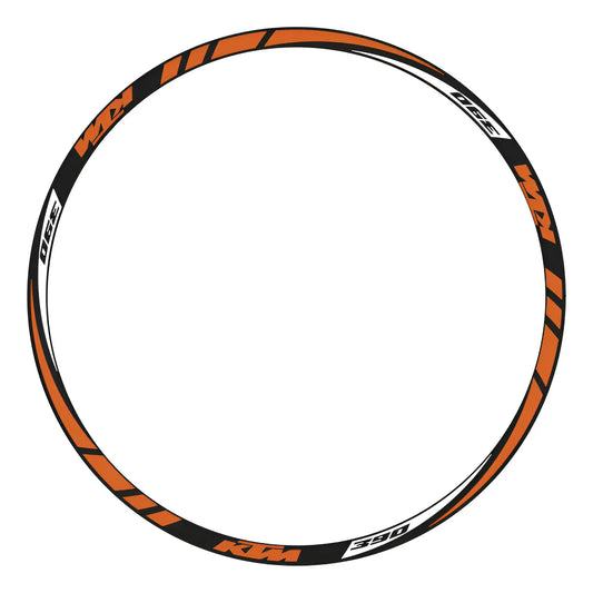 Stricker Calcomanias Reflejantes Para Rin Moto Ktm Duke 390 Naranja/blanco