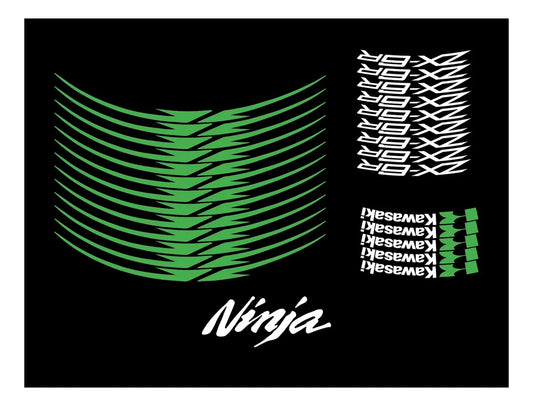 Stickers Calcomanias Reflejantes Para Rin Moto Kawasaki Zx6r