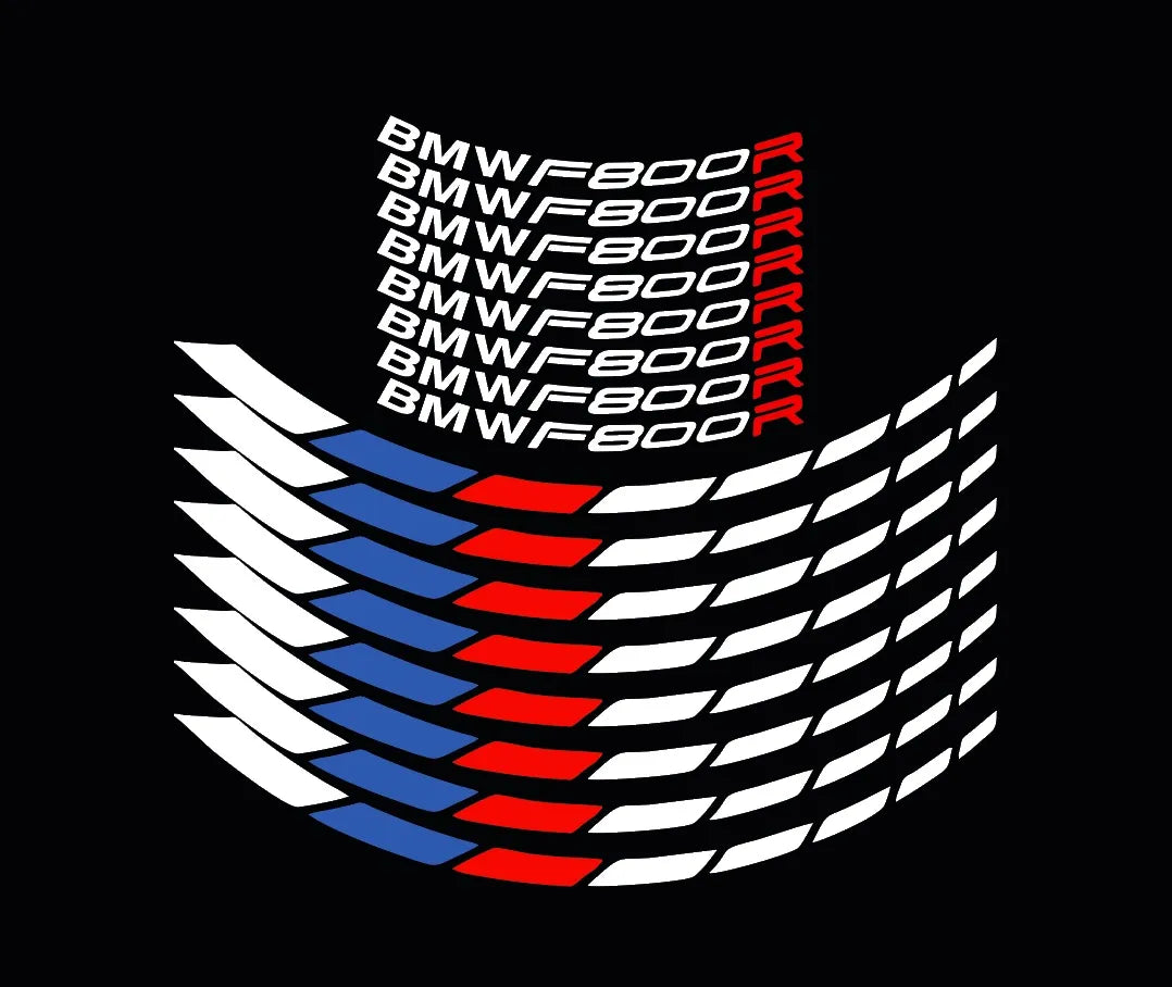 Stickers Calcomanias Reflejantes Para Rin Moto Bmw F800r