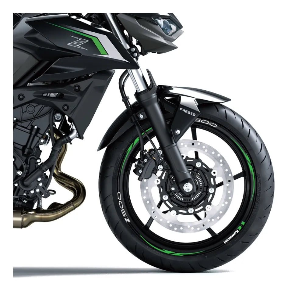 Stickers Calcomanias Reflejantes Para Rin Moto Kawasaki Z500