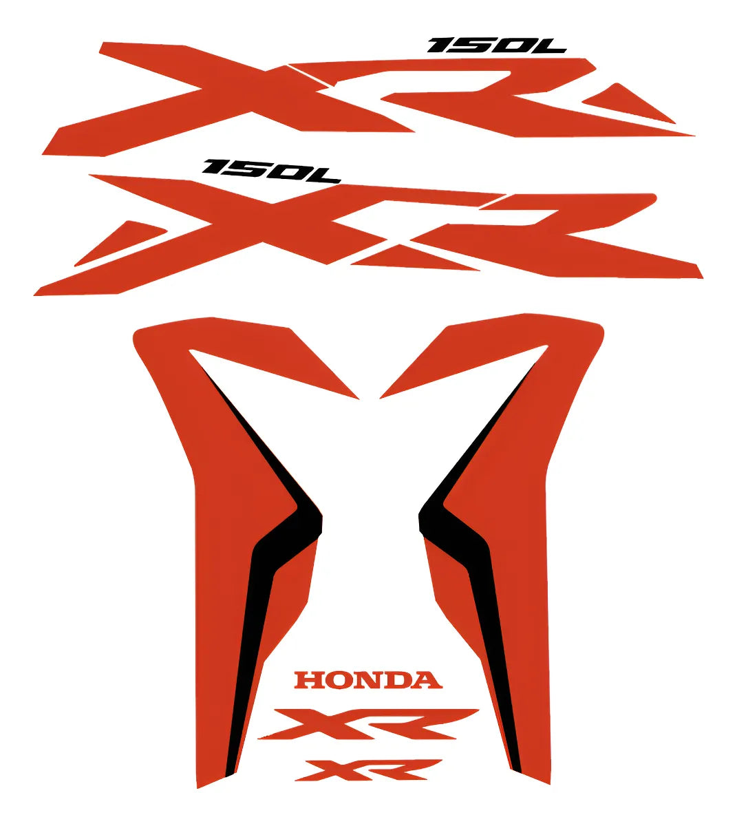 Stickers Calcomanias Para Moto Honda Xr 150 L Laterales