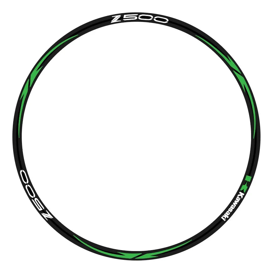 Stickers Calcomanias Reflejantes Para Rin Moto Kawasaki Z500