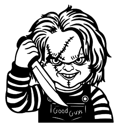 Sticker Chuky Halloween, Día De Muertos Decorativo Vinil