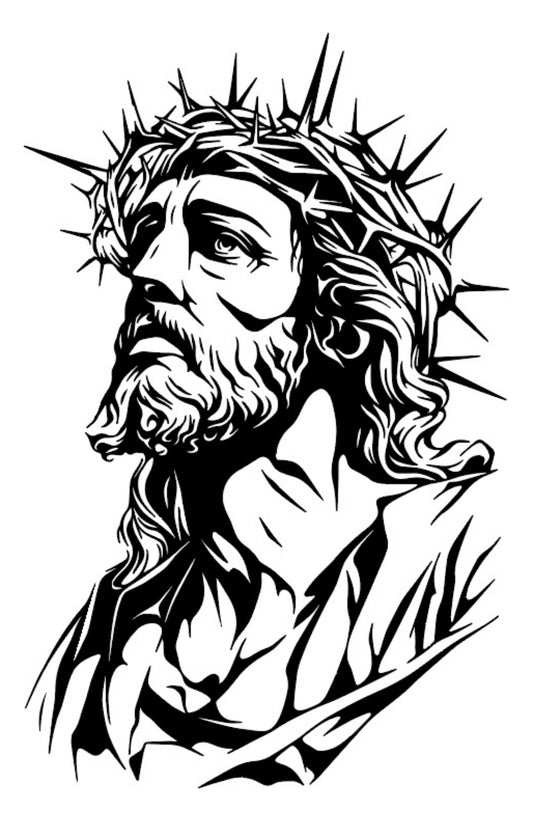 Sticker Calcomanía Jesús Cristo Católico Vinil Decoración
